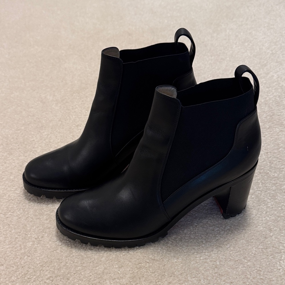 Christian Louboutin Marcharoche 70 mm Black Ankle Boots - Picture 6 of 8